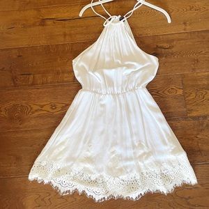 Lace white mini dress vintage
